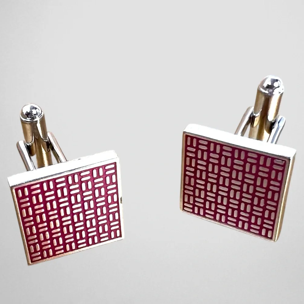3 Elegant Sliver Tone Cufflinks Sets